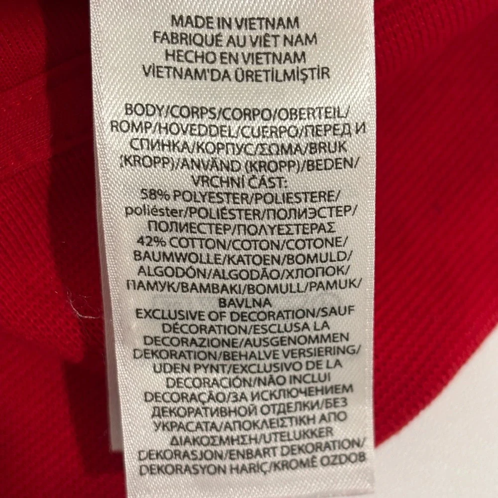 Polo Ralph Lauren Sweatshirt Hoodie Men XL Red Full Zip Double Knit Pony Logo